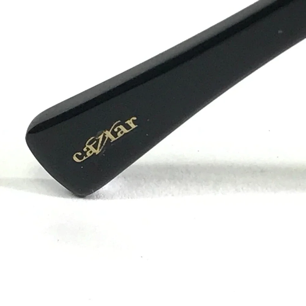 Caviar Eyeglasses Frames M.1593 C24 Genuine Wood Black Brown 53-18-140